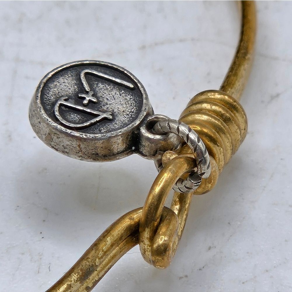"5/$25" Luca + Danni Crystal Cross "Embrace The Journey" Charm Bangle Bracelet - Picture 5 of 9